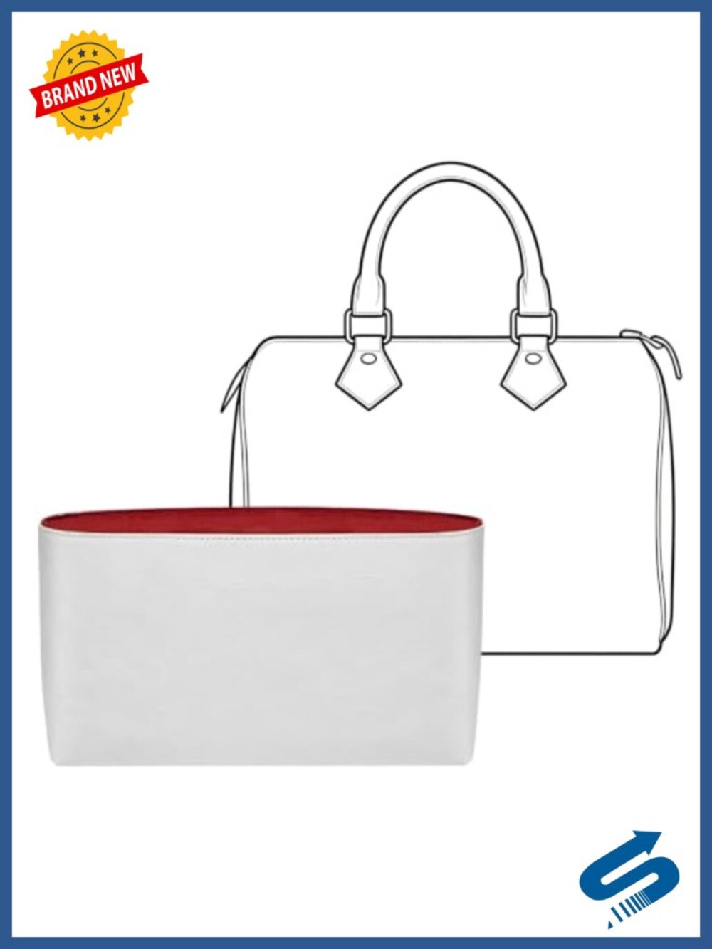 Waterproof DupontPaper Purse Organizer Insert 11 Compartments Fits Speedy 30
